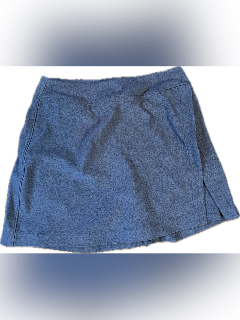 Outdoor Voices Court Skort with Front Slit, Small Heather Navy Athletic Stretchy
